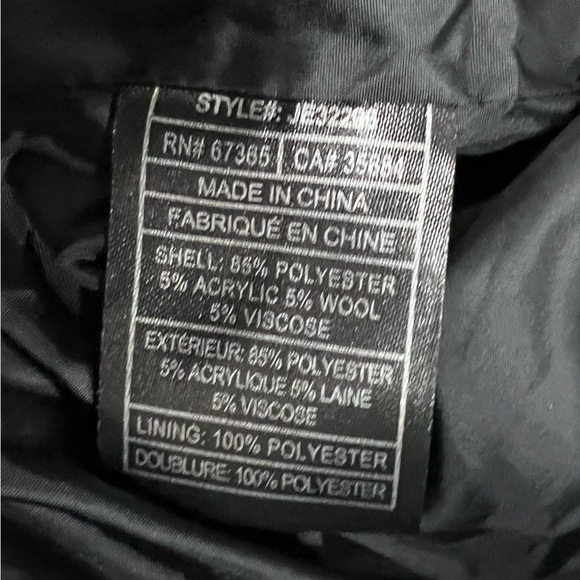 Jack by BB Dakota Plaid Black & White Bomber Zip Up Jacket Size XS - Picture 6 of 8